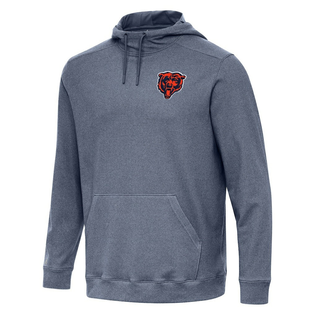 Chicago Bears Antigua Cloud Pullover Hoodie Heather Navy - NFL