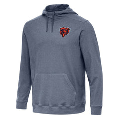 Chicago Bears Antigua Cloud Pullover Hoodie Heather Navy - NFL