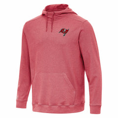 Tampa Bay Buccaneers Antigua Cloud Pullover Hoodie Heather Red - NFL