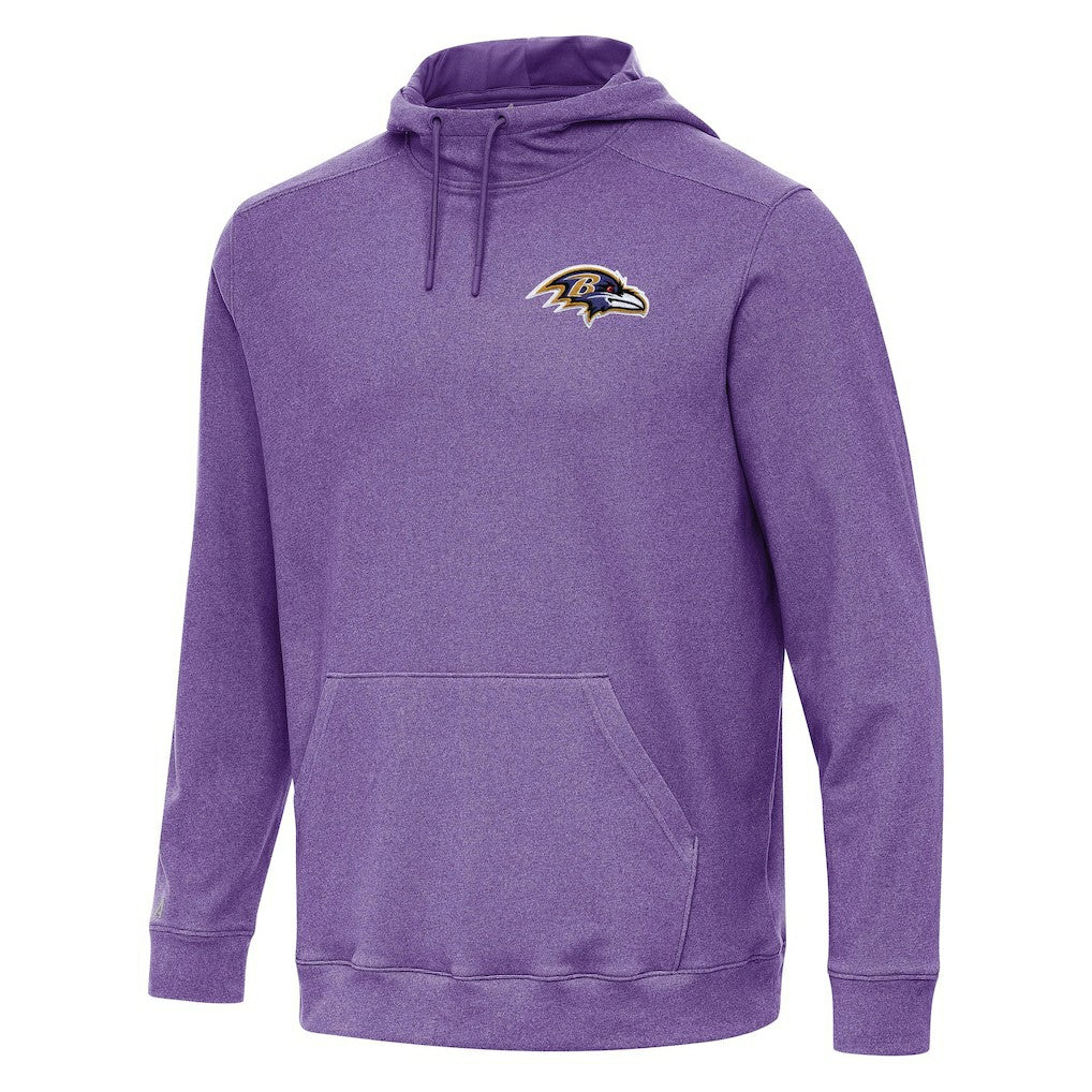 Baltimore Ravens Antigua Cloud Pullover Hoodie Heather Purple - NFL