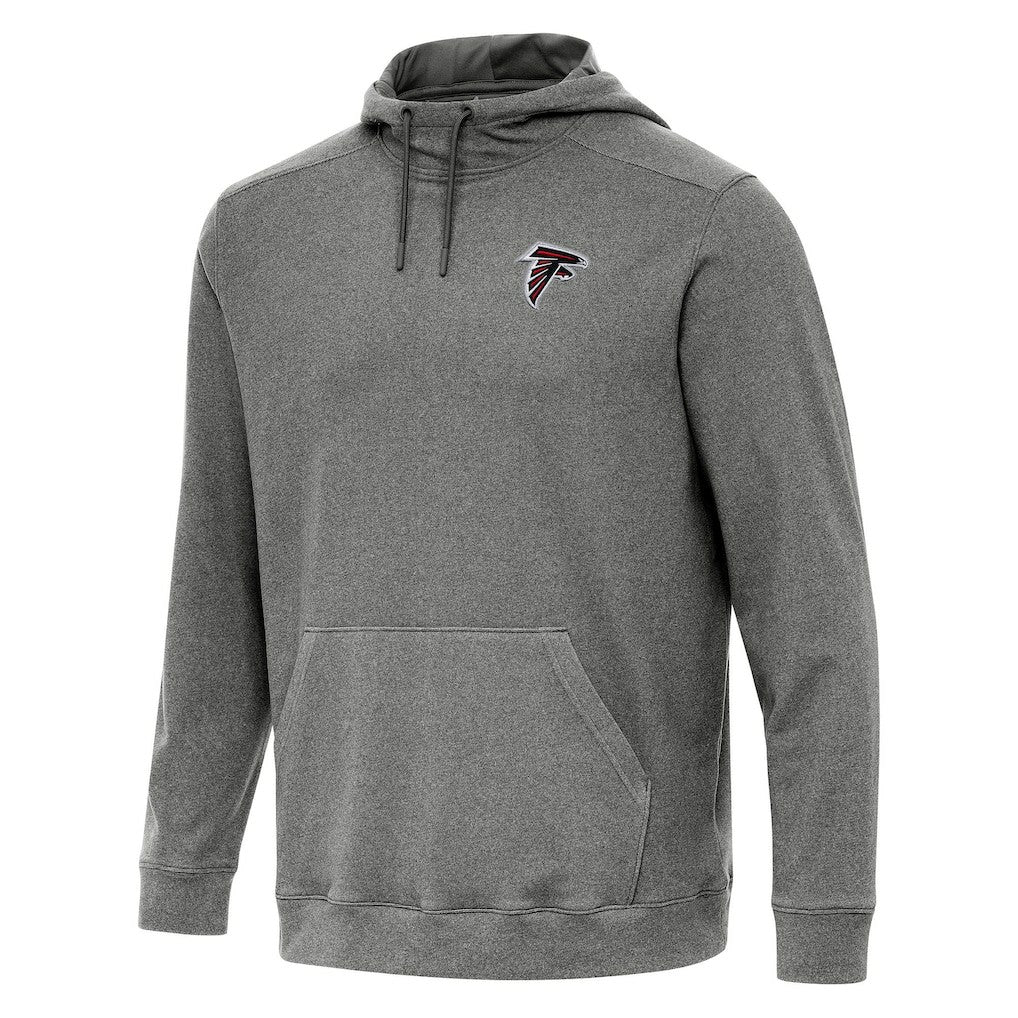 Atlanta Falcons Antigua Cloud Pullover Hoodie Heather Black - NFL
