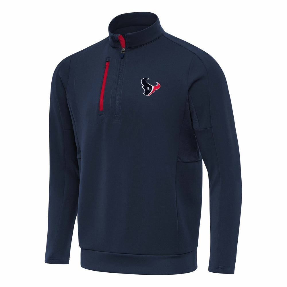 Houston Texans Antigua Generation Quarter-Zip Pullover Top Navy - NFL