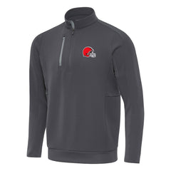 Cleveland Browns Antigua Generation Quarter-Zip Pullover Top Pewter - NFL