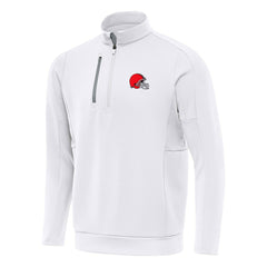 Cleveland Browns Antigua Generation Quarter-Zip Pullover Top White - NFL