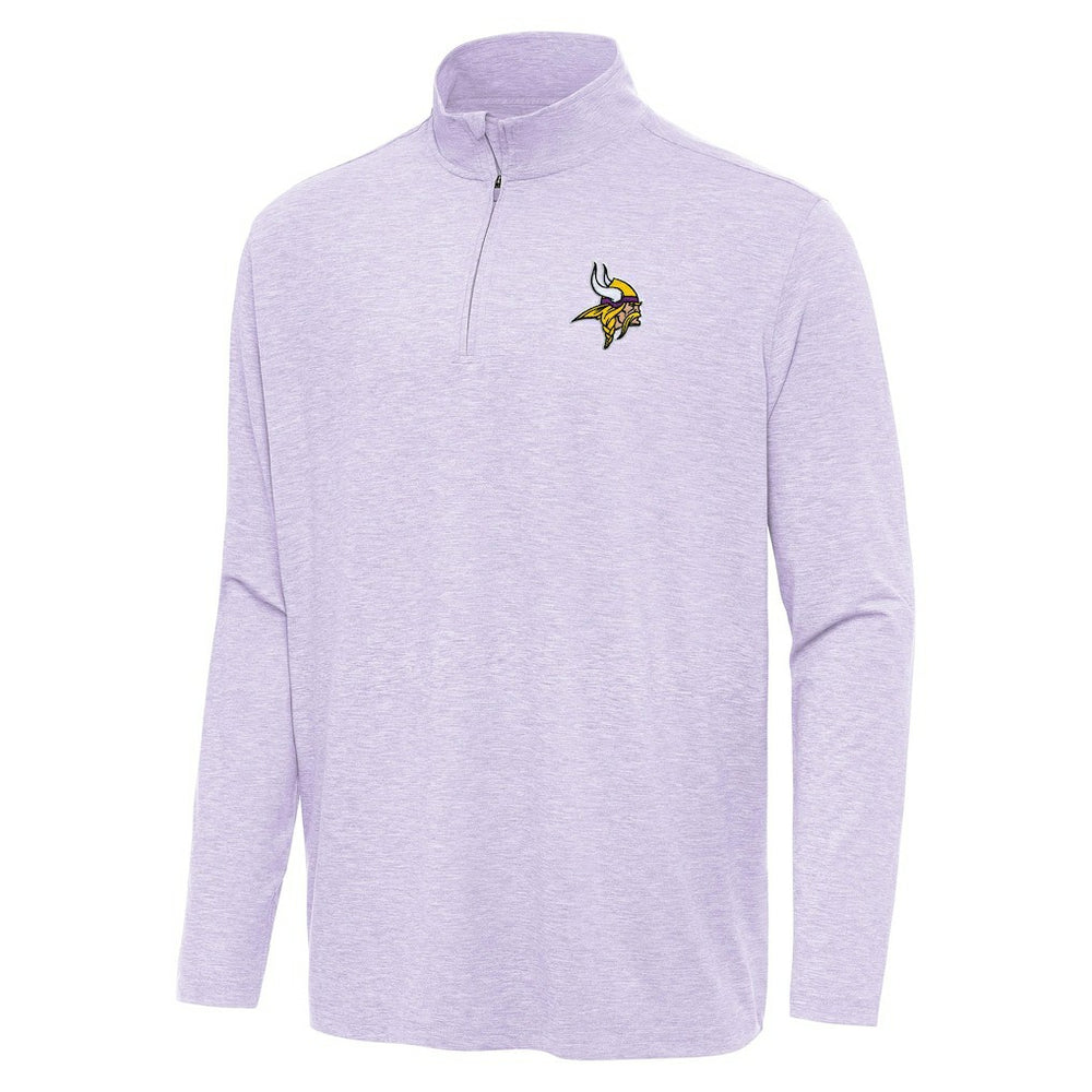 Minnesota Vikings Antigua Hunk Quarter-Zip Jacket Lavender - NFL