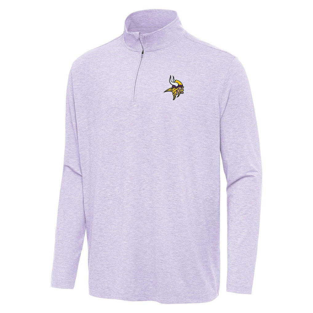 Minnesota Vikings Antigua Hunk Quarter-Zip Jacket Lavender - NFL