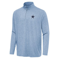 Dallas Cowboys Antigua Hunk Quarter-Zip Jacket Heather Royal - NFL
