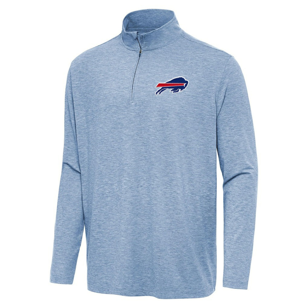 Buffalo Bills Antigua Hunk Quarter-Zip Jacket Heather Royal - NFL