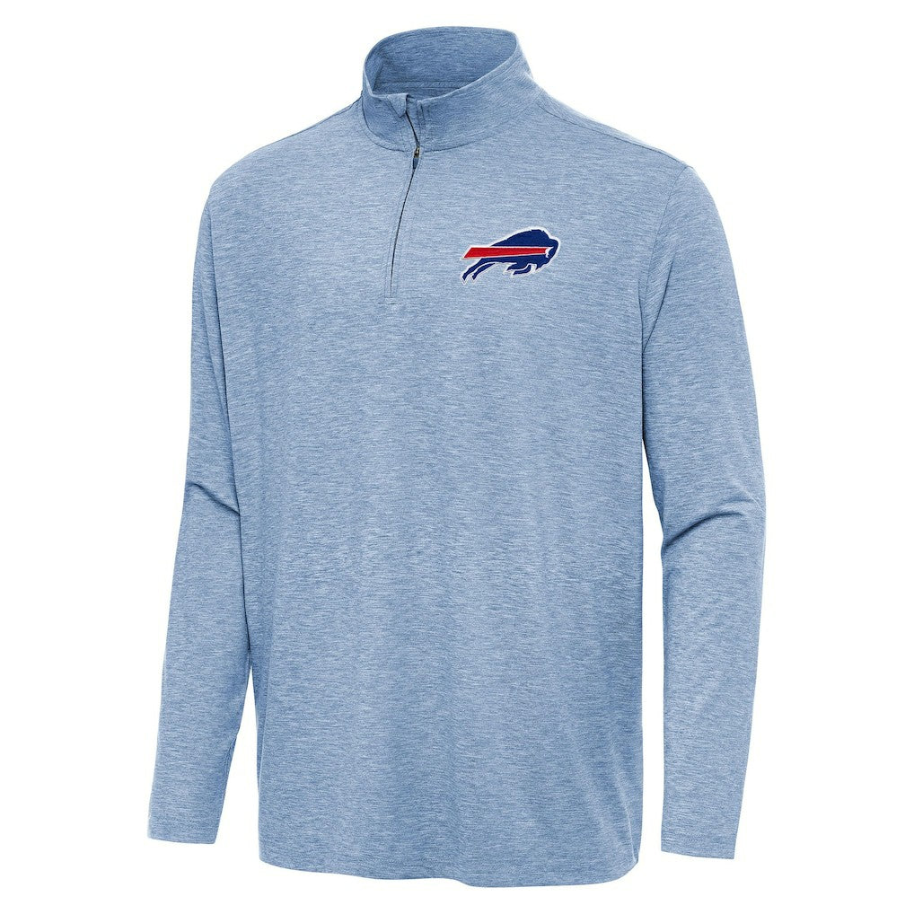 Buffalo Bills Antigua Hunk Quarter-Zip Jacket Heather Royal - NFL