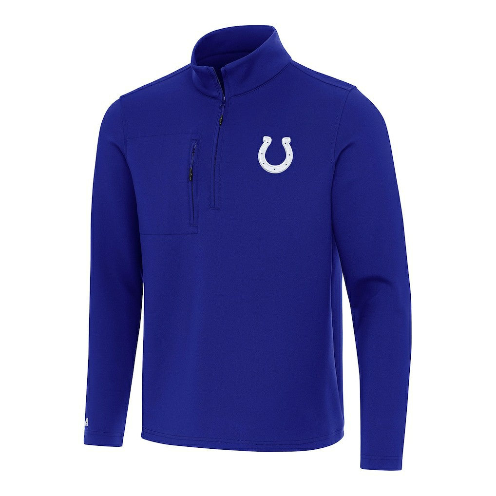 Indianapolis Colts Antigua Insider Quarter-Zip Pullover Top Royal - NFL