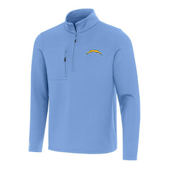 Los Angeles Chargers Antigua Insider Quarter-Zip Pullover Top Powder Blue - NFL