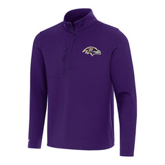 Baltimore Ravens Antigua Insider Quarter-Zip Pullover Top Purple - NFL