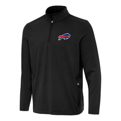 Buffalo Bills Antigua Perilous Quarter-Zip Pullover Top Black - NFL