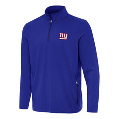 New York Giants Antigua Perilous Quarter-Zip Pullover Top Royal - NFL