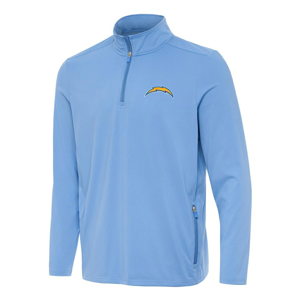 Los Angeles Chargers Antigua Perilous Quarter-Zip Pullover Top Powder Blue - NFL