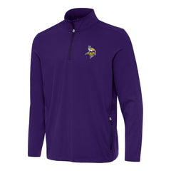 Minnesota Vikings Antigua Perilous Quarter-Zip Pullover Top Purple - NFL