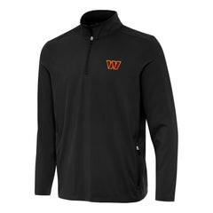Washington Commanders Antigua Perilous Quarter-Zip Pullover Top Black - NFL