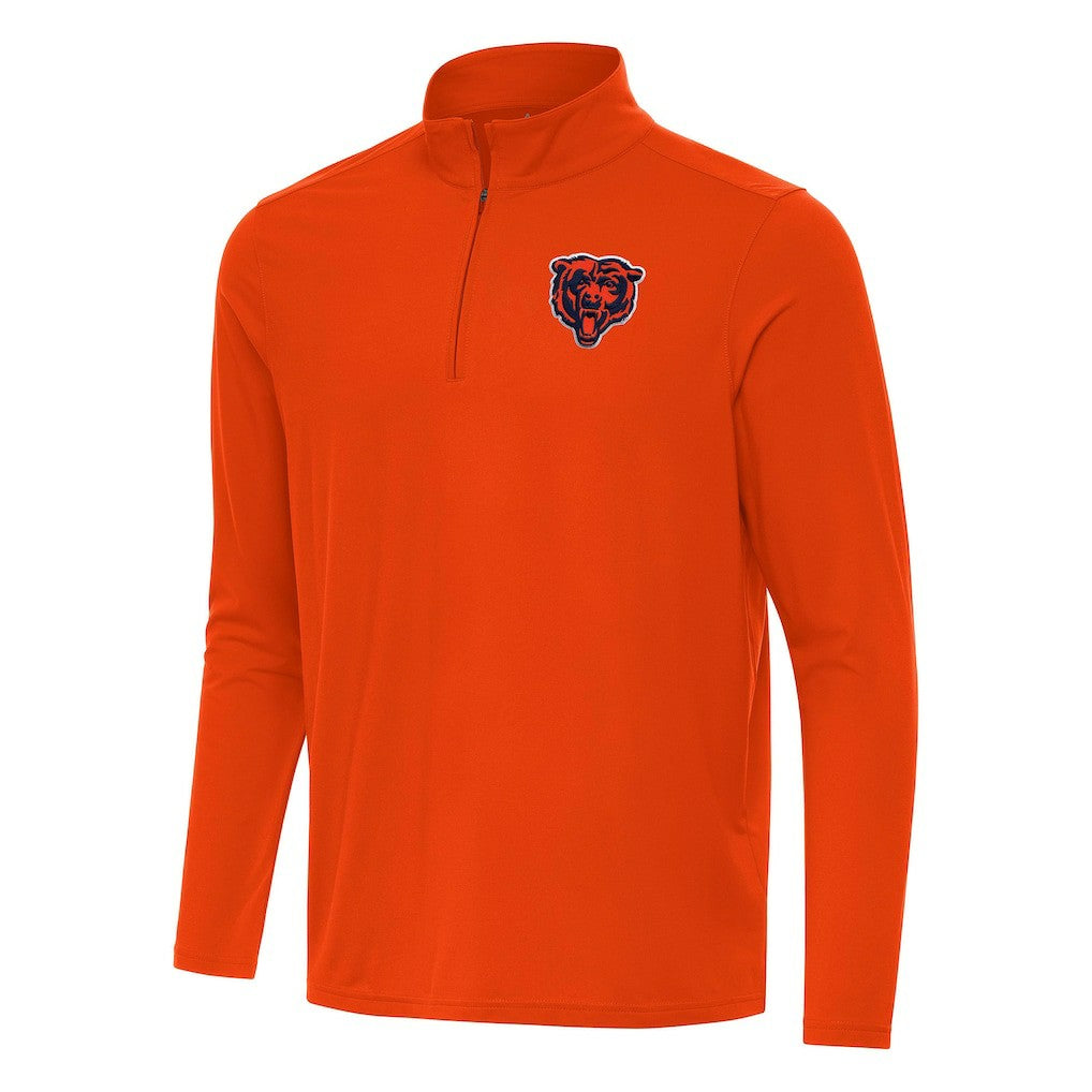 Chicago Bears Antigua Intent Quarter-Zip Pullover Top Orange - NFL