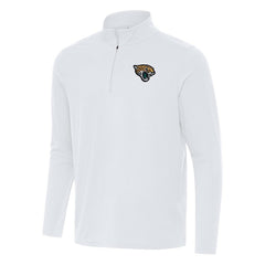 Jacksonville Jaguars Antigua Intent Quarter-Zip Pullover Top White - NFL