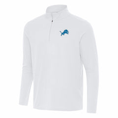 Detroit Lions Antigua Intent Quarter-Zip Pullover Top White - NFL