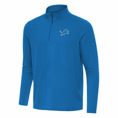 Detroit Lions Antigua Intent Quarter-Zip Pullover Top Blue - NFL