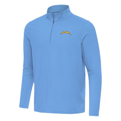Los Angeles Chargers Antigua Intent Quarter-Zip Pullover Top Powder Blue - NFL