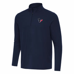 Houston Texans Antigua Intent Quarter-Zip Pullover Top Navy - NFL
