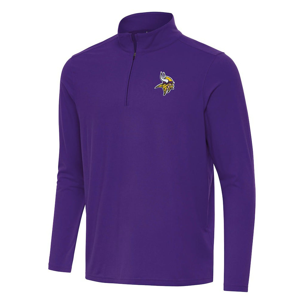 Minnesota Vikings Antigua Intent Quarter-Zip Pullover Top Purple - NFL