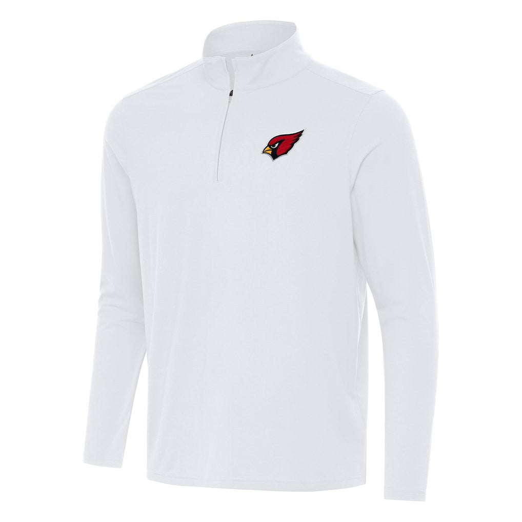 Arizona Cardinals Antigua Intent Quarter-Zip Pullover Top White - NFL