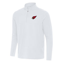 Arizona Cardinals Antigua Intent Quarter-Zip Pullover Top White - NFL