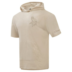 Minnesota Vikings Pro Standard Neutrals Capsule Short Sleeve Pullover Hoodie Tan - NFL
