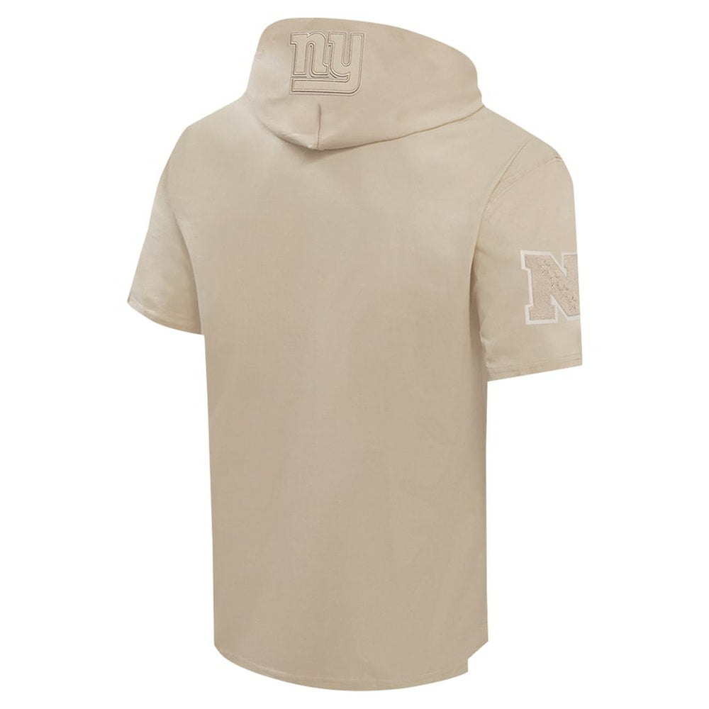 New York Giants Pro Standard Neutrals Capsule Short Sleeve Pullover Hoodie Tan - NFL