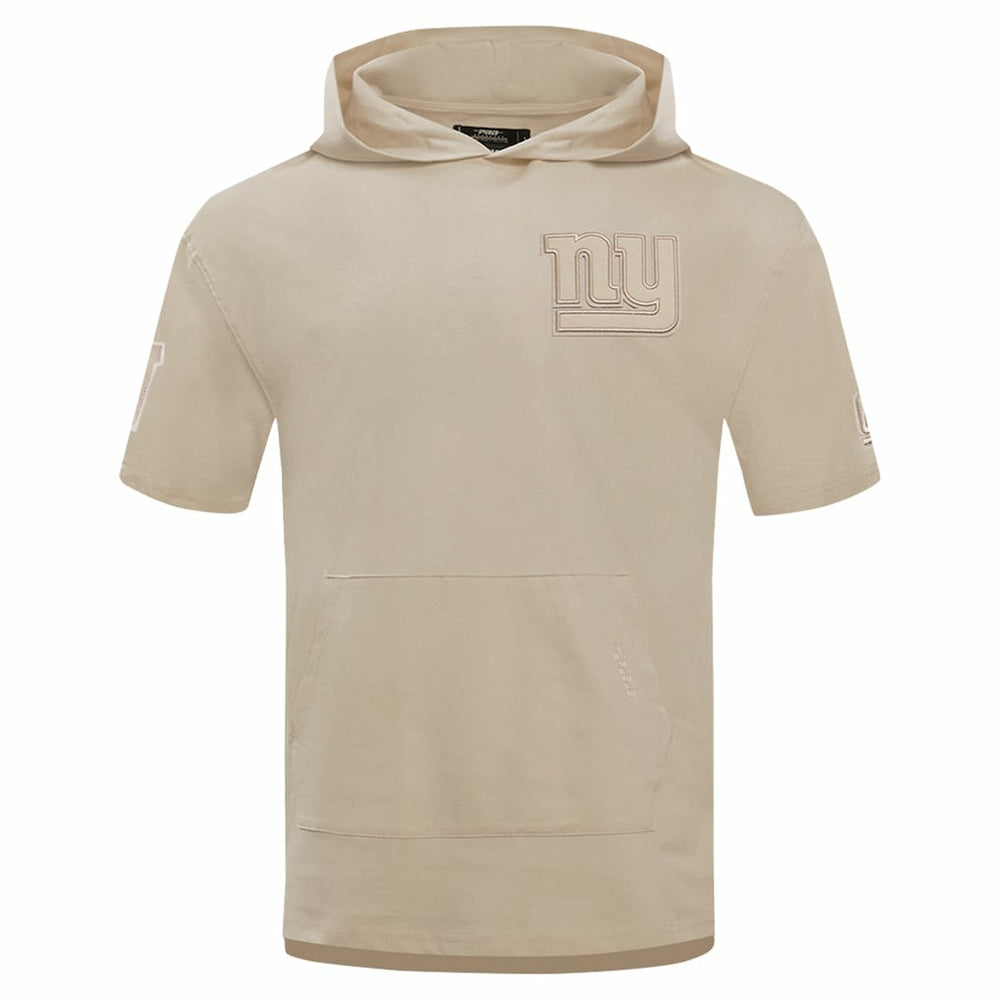 New York Giants Pro Standard Neutrals Capsule Short Sleeve Pullover Hoodie Tan - NFL