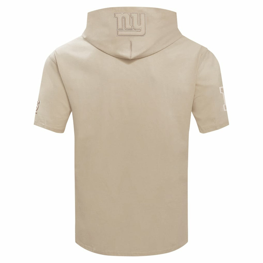 New York Giants Pro Standard Neutrals Capsule Short Sleeve Pullover Hoodie Tan - NFL