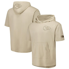 Kansas City Chiefs Pro Standard Neutrals Capsule Short Sleeve Pullover Hoodie Tan - NFL