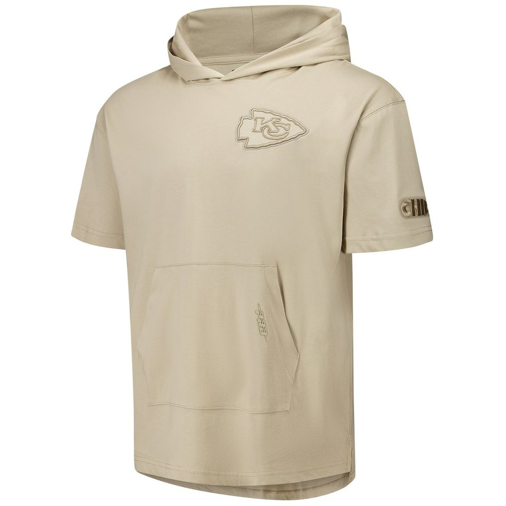 Kansas City Chiefs Pro Standard Neutrals Capsule Short Sleeve Pullover Hoodie Tan - NFL