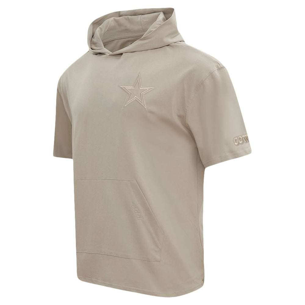 Dallas Cowboys Pro Standard Neutrals Capsule Short Sleeve Pullover Hoodie Tan - NFL