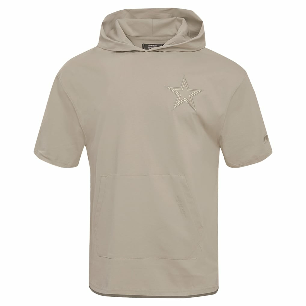 Dallas Cowboys Pro Standard Neutrals Capsule Short Sleeve Pullover Hoodie Tan - NFL