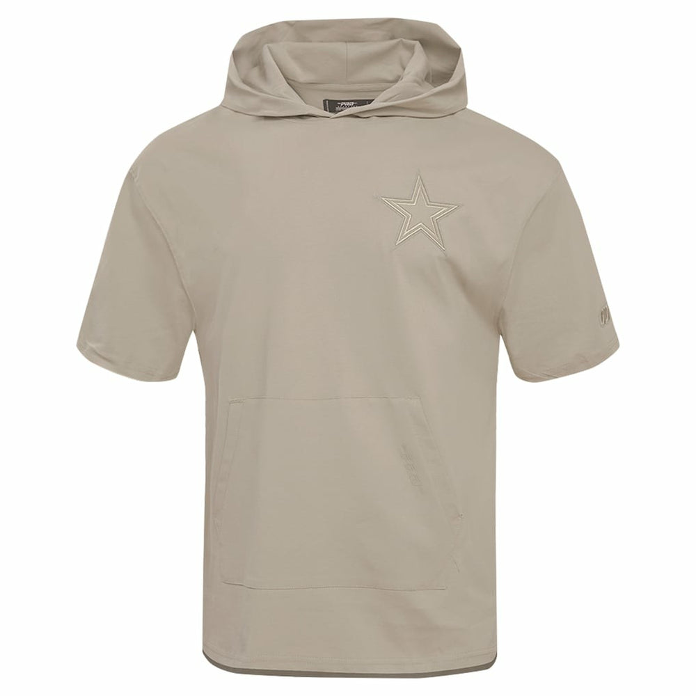 Dallas Cowboys Pro Standard Neutrals Capsule Short Sleeve Pullover Hoodie Tan - NFL