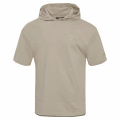 Dallas Cowboys Pro Standard Neutrals Capsule Short Sleeve Pullover Hoodie Tan - NFL