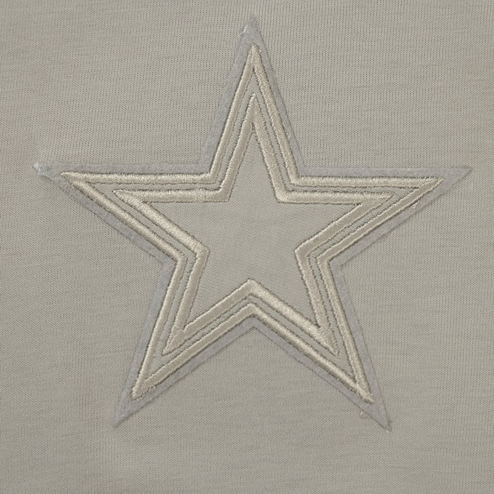 Dallas Cowboys Pro Standard Neutrals Capsule Short Sleeve Pullover Hoodie Tan - NFL