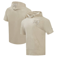 Tampa Bay Buccaneers Pro Standard Neutrals Capsule Short Sleeve Pullover Hoodie Tan - NFL