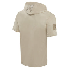 Tampa Bay Buccaneers Pro Standard Neutrals Capsule Short Sleeve Pullover Hoodie Tan - NFL