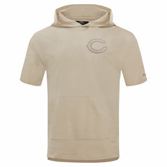 Chicago Bears Pro Standard Neutrals Capsule Short Sleeve Pullover Hoodie Tan - NFL