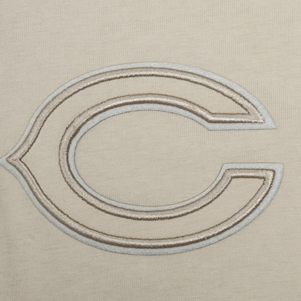 Chicago Bears Pro Standard Neutrals Capsule Short Sleeve Pullover Hoodie Tan - NFL