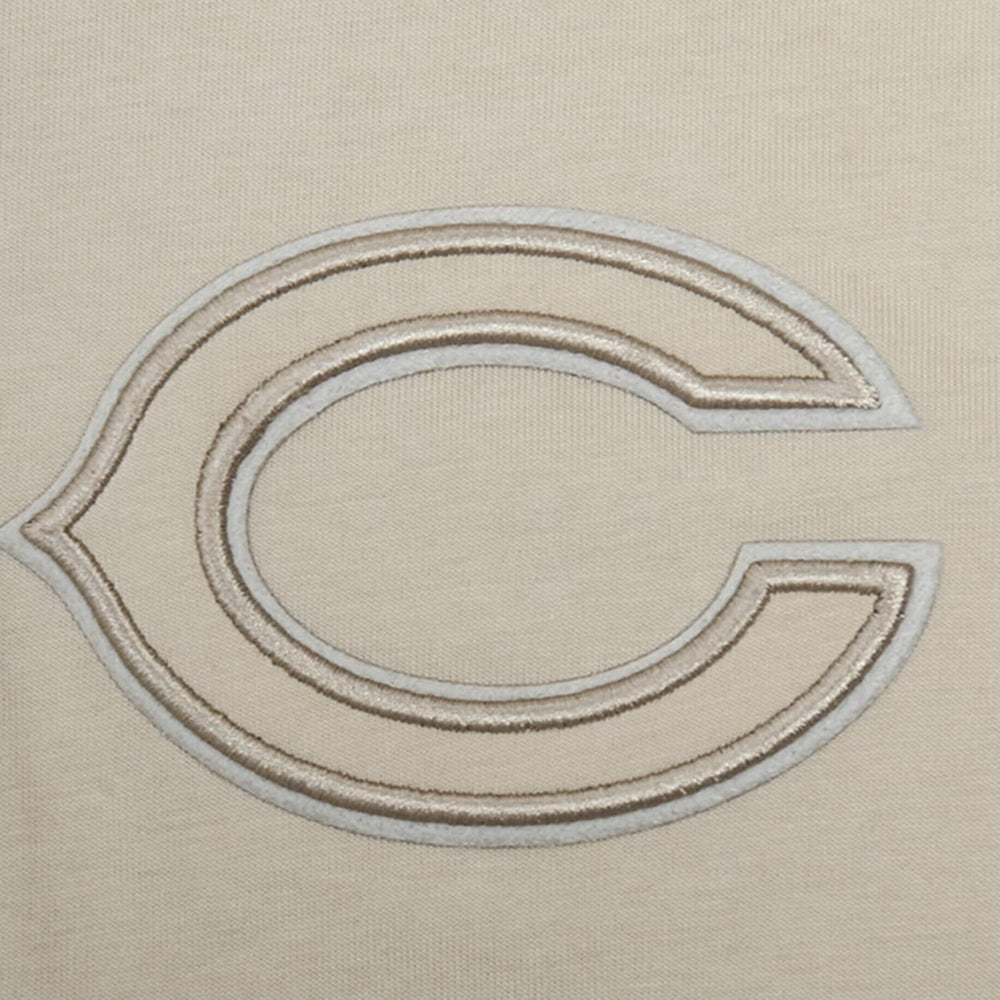 Chicago Bears Pro Standard Neutrals Capsule Short Sleeve Pullover Hoodie Tan - NFL