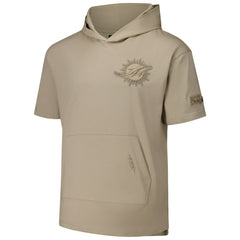 Miami Dolphins Pro Standard Neutrals Capsule Short Sleeve Pullover Hoodie Tan - NFL