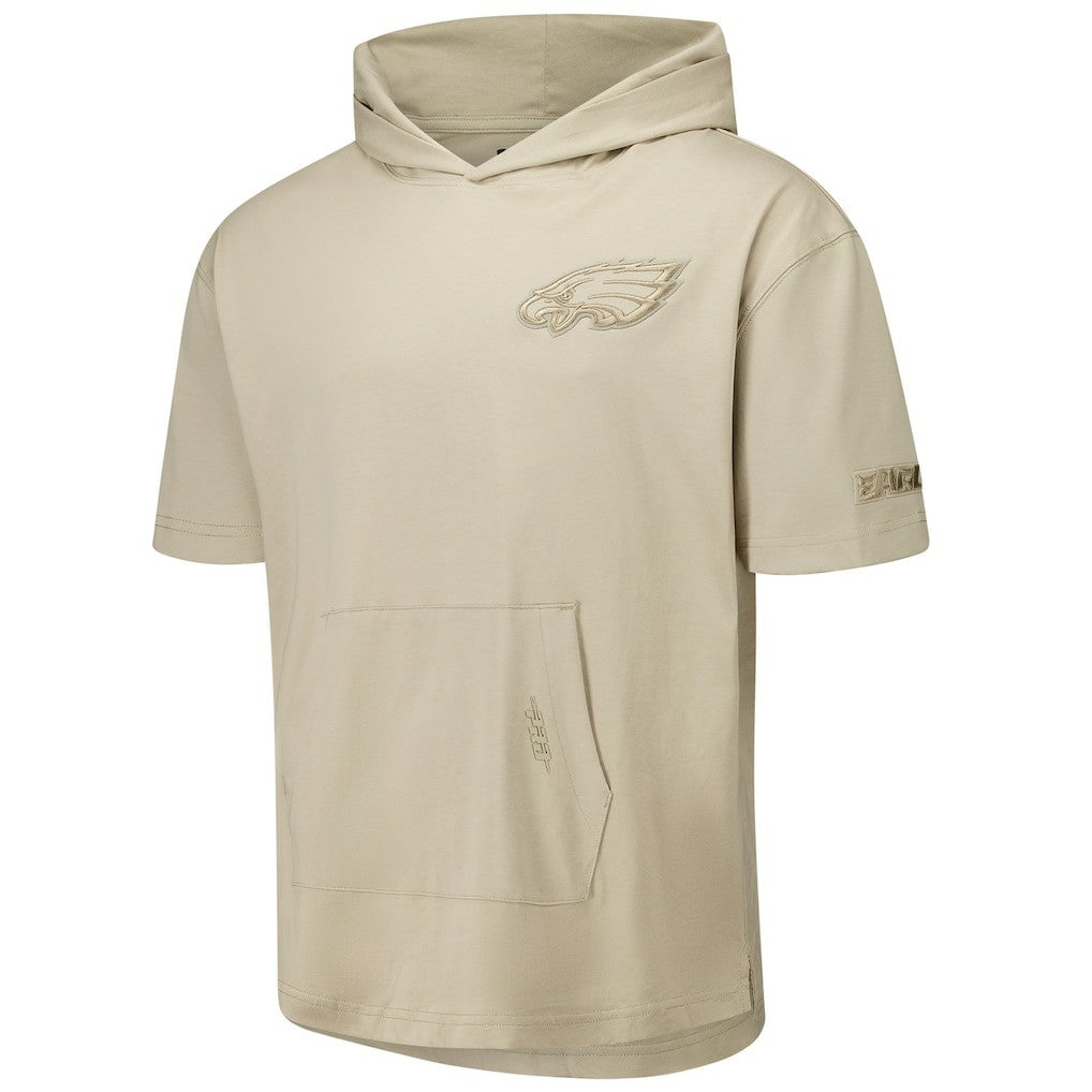 Philadelphia Eagles Pro Standard Neutrals Capsule Short Sleeve Pullover Hoodie Tan - NFL