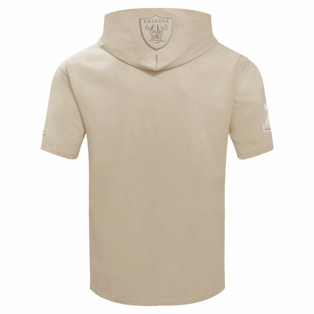 Las Vegas Raiders Pro Standard Neutrals Capsule Short Sleeve Pullover Hoodie Tan - NFL