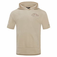 Baltimore Ravens Pro Standard Neutrals Capsule Short Sleeve Pullover Hoodie Tan - NFL